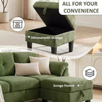 Canapé trois places Dyonery de style moderne de 194 cm avec accoudoirs et oreillers en chenille beige