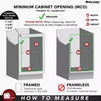 Rev-A-Shelf Support coulissant escamotable de luxe pour ceintures et cravates de 35,56 cm avec 7 crochets, chromé, BRCPOSL-14-CR-1