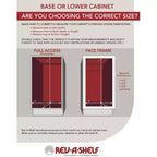 Rev-A-Shelf Support coulissant escamotable de luxe pour ceintures et cravates de 35,56 cm avec 7 crochets, chromé, BRCPOSL-14-CR-1
