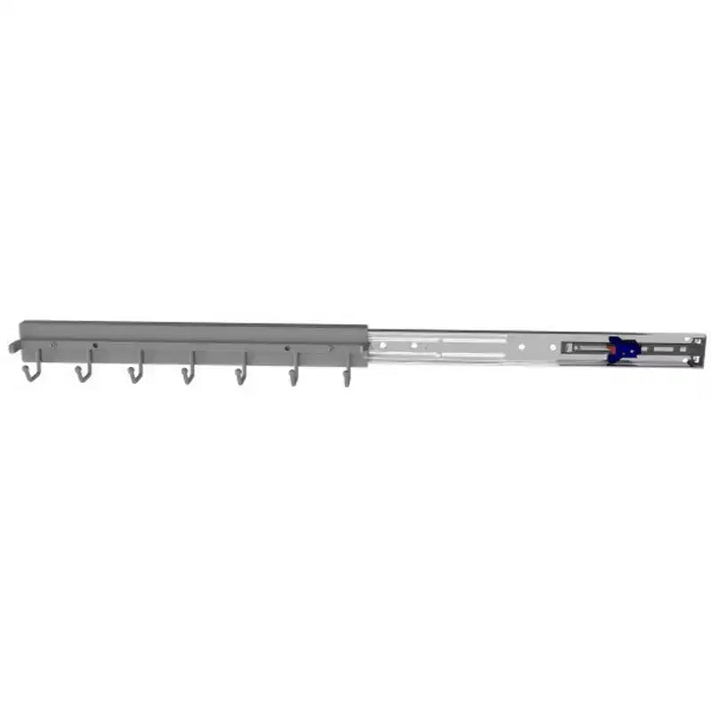 Rev-A-Shelf Support coulissant escamotable de luxe pour ceintures et cravates de 35,56 cm avec 7 crochets, chromé, BRCPOSL-14-CR-1