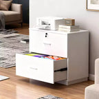 Karl Home2 Wide Drawer File Cabinet Flat Panel Design Single Lock