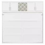 Lit escamotable moderne Queen Luxystar avec 2 armoires pour salon ou appartement