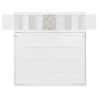 Lit escamotable moderne Queen Luxystar avec 2 armoires pour salon ou appartement