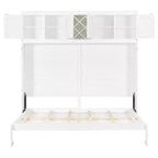 Lit escamotable moderne Queen Luxystar avec 2 armoires pour salon ou appartement