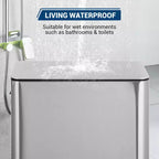 Poubelle à pédale Slim à fermeture douce 15L, en acier inoxydable, avec seau intérieur amovible, pour cuisine, salle de bain, bureau