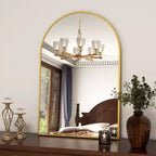 BEAUTYPEAK Miroir de salle de bain mural 16x24 avec arche, cadre noir