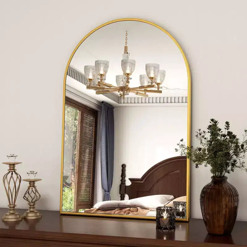 BEAUTYPEAK Miroir de salle de bain mural 16x24 avec arche, cadre noir