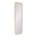 Kate and Laurel Rahfy Rectangle Framed Wall Mirror, White, 18x48