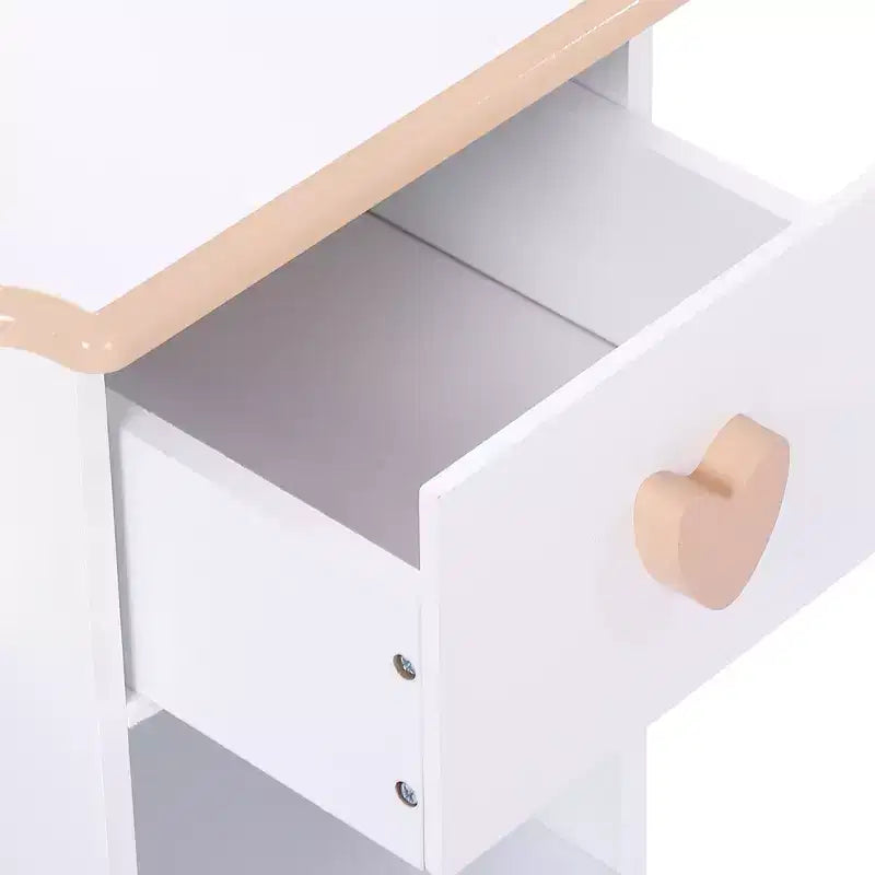 Table de maquillage - Table de maquillage pour enfants, Coiffeuse pour enfants, Bureau de beauté, et Coiffeuse, Blanc