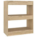 vidaXL Book Cabinet Sonoma oak Engineered wood Medium Book Cabinet