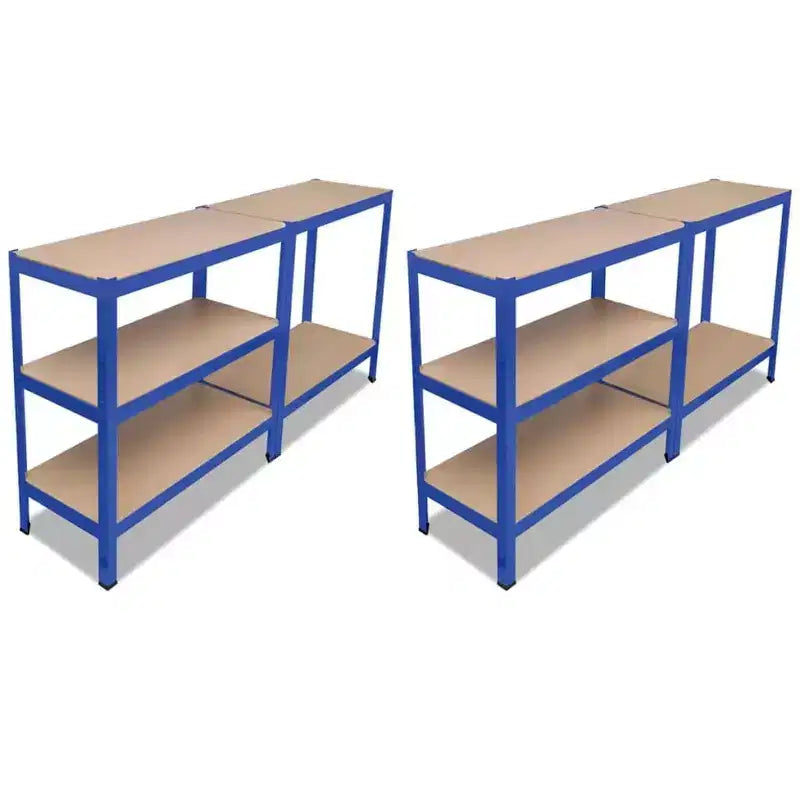 vidaXL Étagère de rangement bleue 2 pcs