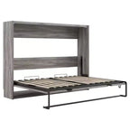FAMYYT Lit plateforme pleine grandeur avec ports USB, assemblage facile