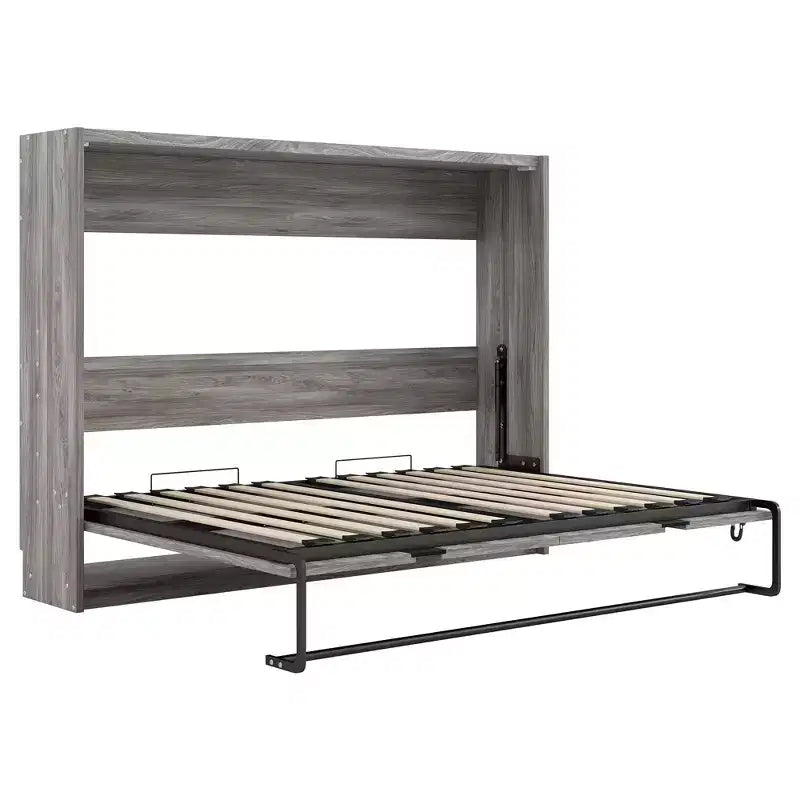 FAMYYT Lit plateforme pleine grandeur avec ports USB, assemblage facile