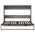 FAMYYT Lit plateforme pleine grandeur avec ports USB, assemblage facile