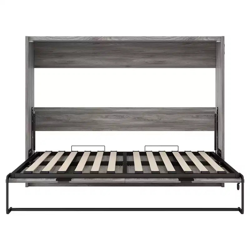 FAMYYT Lit plateforme pleine grandeur avec ports USB, assemblage facile