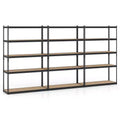 Gymax 3PCS 5-Tier Garage Shelving Unit 2200 LBS Heavy Duty Metal Storage Shelves