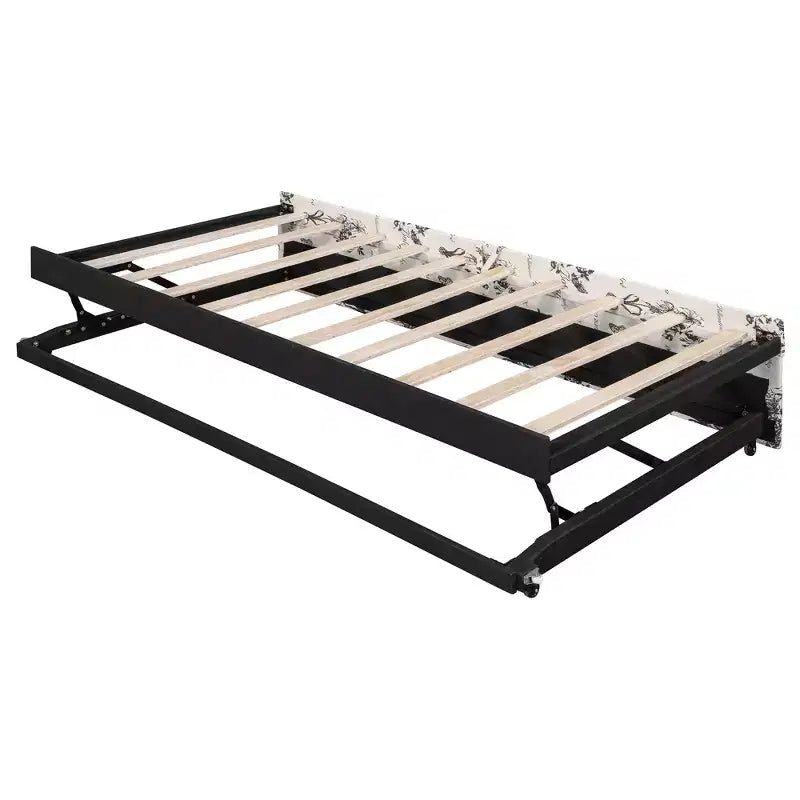 Canapé-lit rembourré ModernLuxe convertible lit simple/king size avec lit gigogne escamotable et ports de chargement USB, tissu en lin, capacité de 180 kg