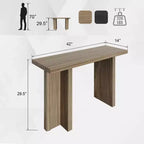 Karl Home Console étroite moderne en bois de 42 po pour entrée et salon