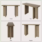 Karl Home Console étroite moderne en bois de 42 po pour entrée et salon