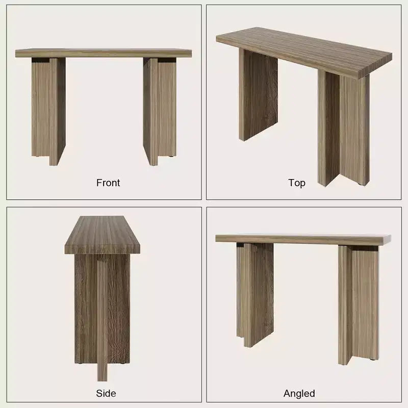 Karl Home Console étroite moderne en bois de 42 po pour entrée et salon