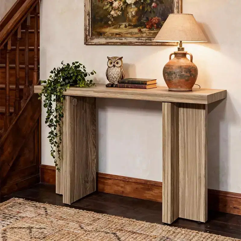 Karl Home Console étroite moderne en bois de 42 po pour entrée et salon