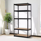 Étagère de rangement en métal robuste, résistante à la rouille, montage facile, étagère utilitaire réglable pour garage, entrepôt, cellier, placard, sous-sol, cuisine