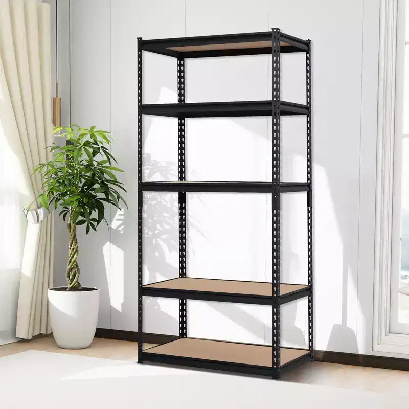 Étagère de rangement en métal robuste, résistante à la rouille, montage facile, étagère utilitaire réglable pour garage, entrepôt, cellier, placard, sous-sol, cuisine