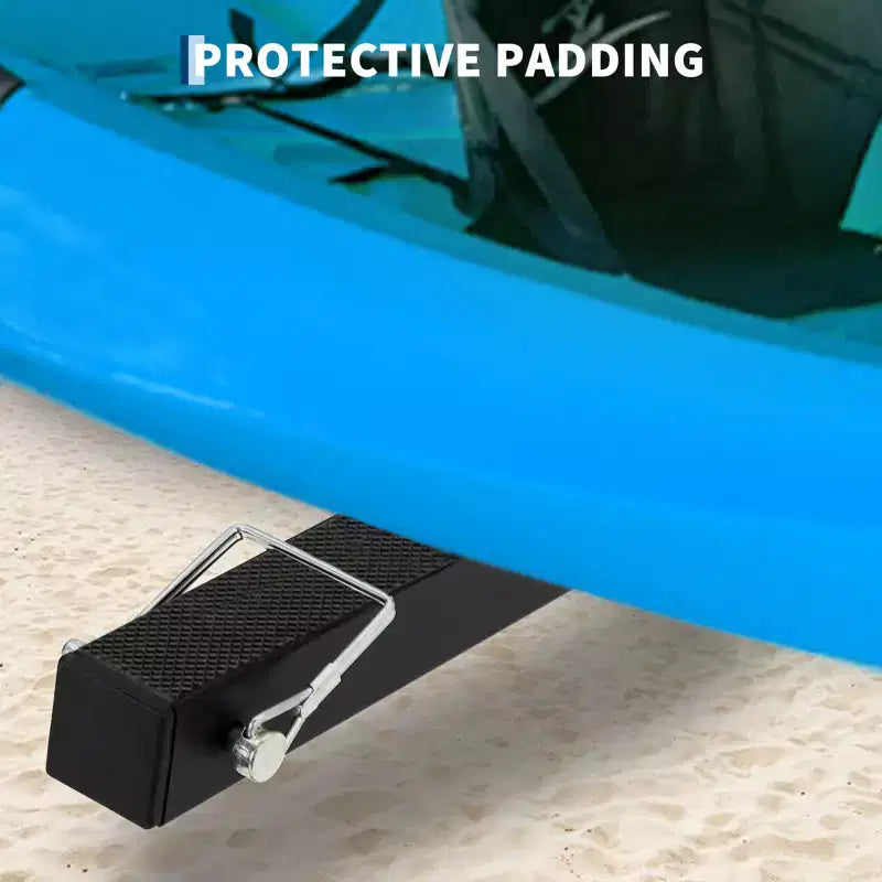 Support de rangement pour kayak robuste pour garage et extérieur, support de kayak autoportant avec roues pour kayak, canoë, planche de surf, paddleboard