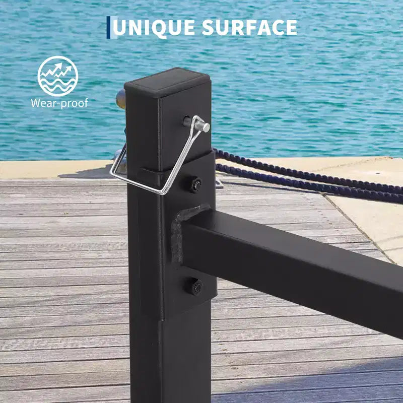Support de rangement pour kayak robuste pour garage et extérieur, support de kayak autoportant avec roues pour kayak, canoë, planche de surf, paddleboard
