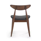 Ensemble de salle à manger moderne pour 4 personnes, 5 pièces, ensemble de table rectangulaire en bois massif avec 4 chaises rembourrées pour petite cuisine