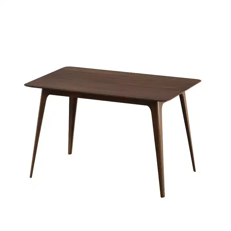 Ensemble de salle à manger moderne pour 4 personnes, 5 pièces, ensemble de table rectangulaire en bois massif avec 4 chaises rembourrées pour petite cuisine
