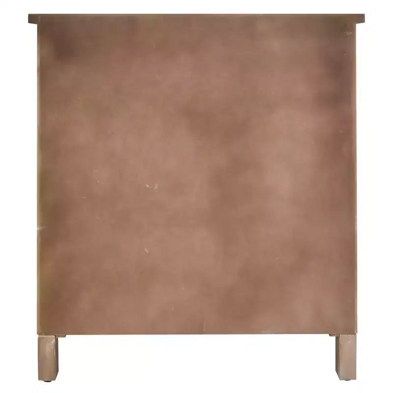 GDFStudio Lindiwe Armoire d'appoint rustique en bois à 2 portes et 1 tiroir avec pieds en bois d'hévéa
