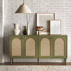 Buffet Lifestorey Montello moderne du milieu du siècle avec portes en rotin