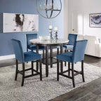 Salle à manger Banforth – 5 pièces – Bleu – iNSPIRE Q