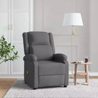 vidaXL Fauteuil de massage Crème Tissu et métal Medium