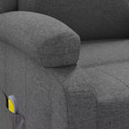 vidaXL Fauteuil de massage Crème Tissu et métal Medium