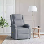 vidaXL Fauteuil de massage Crème Tissu et métal Medium