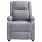 vidaXL Fauteuil de massage Crème Tissu et métal Medium