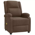 vidaXL Massage Chair Cream Polyester fabric and metal Medium