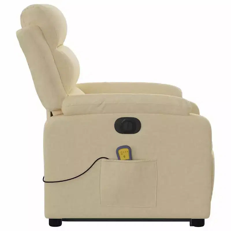vidaXL Fauteuil inclinable de massage avec fonction releveur Gris clair