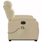 vidaXL Fauteuil inclinable de massage avec fonction releveur Gris clair