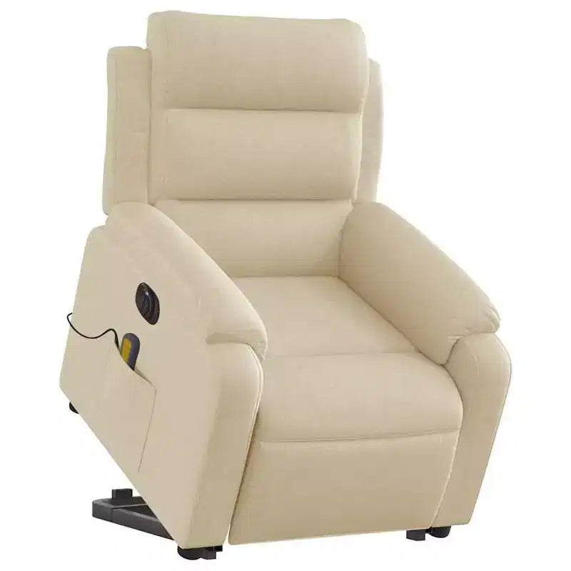 vidaXL Fauteuil inclinable de massage avec fonction releveur Gris clair