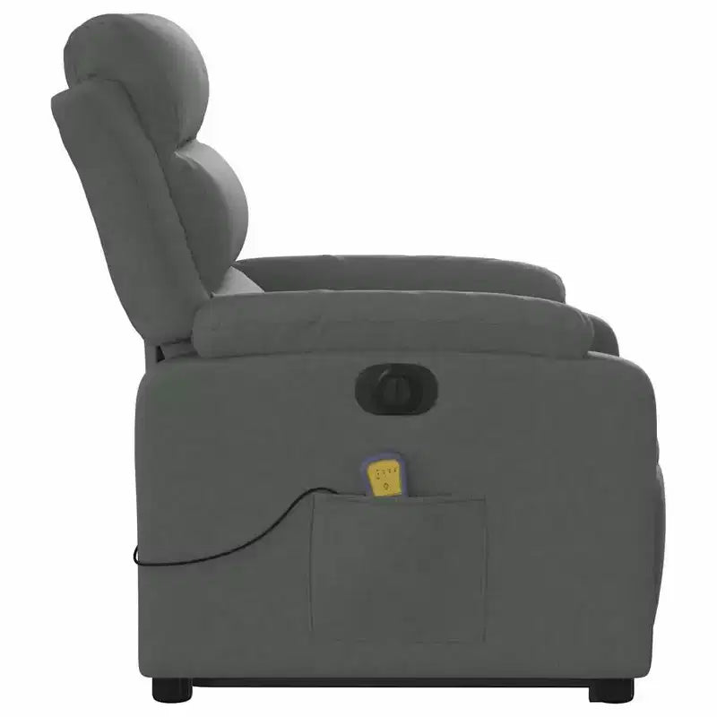 vidaXL Fauteuil inclinable de massage avec fonction releveur Gris clair
