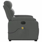 vidaXL Fauteuil inclinable de massage avec fonction releveur Gris clair
