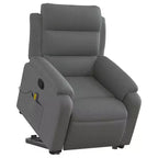 vidaXL Fauteuil inclinable de massage avec fonction releveur Gris clair