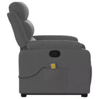 vidaXL Fauteuil inclinable de massage avec fonction releveur Gris clair