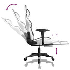 vidaXL Chaise de jeu noir et rouge