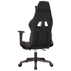 vidaXL Chaise de jeu noir et rouge