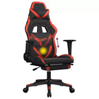 vidaXL Chaise de jeu noir et rouge