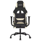 vidaXL Chaise de jeu noir et crème